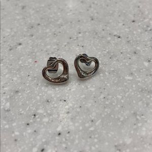 Tiffany & Co. Elsa Peretti Silver Heart Earrings